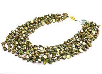 Колье Перламутр "Каскад" арт.П3189