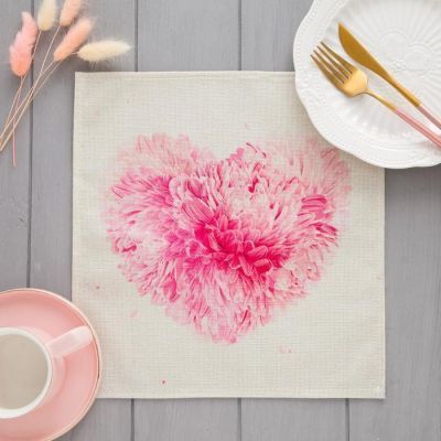 Салфетка на стол «Пион» 30х30 см