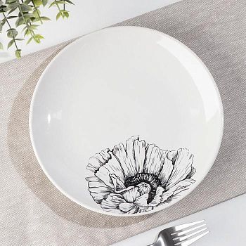 Тарелка «Монохром», d=21 см