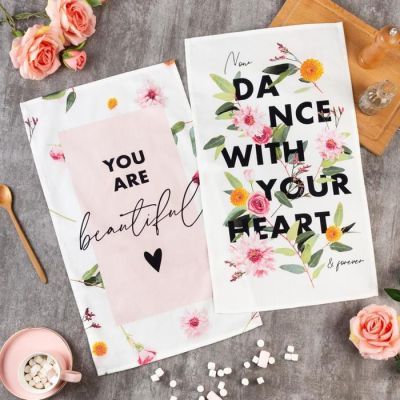 Набор полотенец кух. "Этель"  You are beautiful  35х60 см-2шт, 100% хл, саржа 190 г/м2