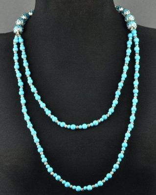 Бусы прес.бирюза "Владычица Морей" арт. ВАН-110