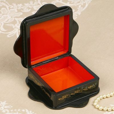 Шкатулка «Пейзаж», 16×16 см, лаковая миниатюра, микс