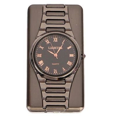 Зажигалка электронная "Наручные часы" в подарочной коробке, USB, спираль, 4х6 см