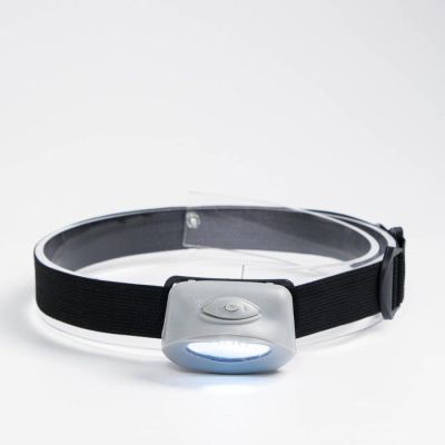 Фонарь налобный, 4 х 5.5 см, 3 ААА, микс