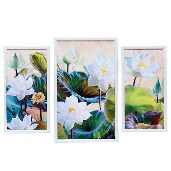 Картина модульная "Кувшинки" 29*49 - 1шт., 20*40 - 2шт., 50х70 см
