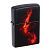 Зажигалка ZIPPO 218 BURNING WOMAN с покрытием Black Matte