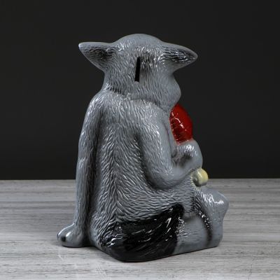 Копилка "Щас спою", серый, 34 см