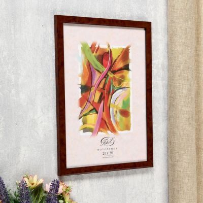 Фоторамка из пластика Карельская береза 180 21х30 14мм/ прямой(24)