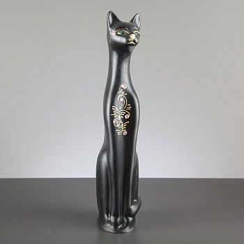 Копилка "Кот", акрил, чёрная, 48 см