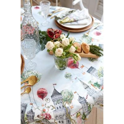 Скатерть "Этель" Circus show d=220см +/-3см, 100% хл, саржа 190 гр/м2