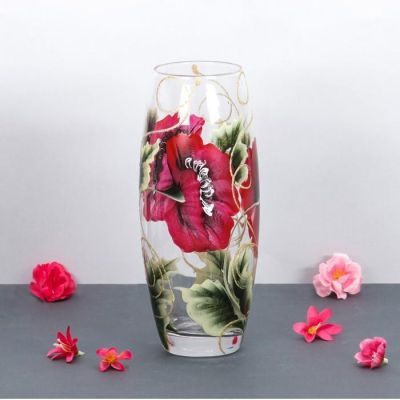 Ваза "Маки" d-7.5х11х26 см