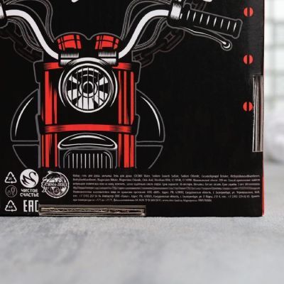 Набор "Настоящий мужик" гель для душа пуля 200 мл мужской парфюм, мочалка