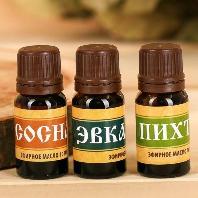 Набор эфирных масел "Банный запас", 3 шт. по 10 мл