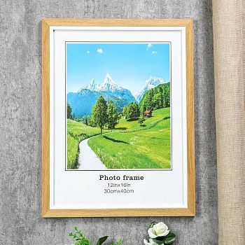 Фоторамка пластик 30х40 см "Бук с белым обрамлением" 44х34х1 см