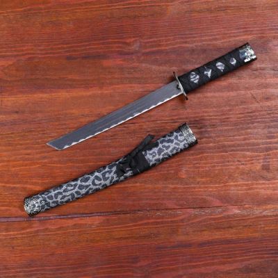 Сувенирное оружие «Катана», серые ножны под гепарда, 47см