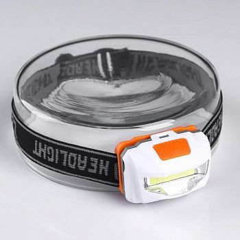 Фонарь налобный, 3 LED, 3 ААА, 4 режима, 6 х 4.5 х 3.5 см