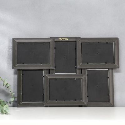 Фоторамка пластик 6 в 1 404-3012 S  10х15 см