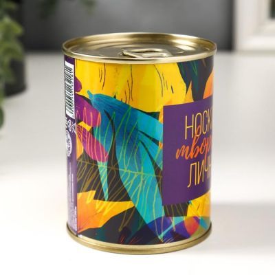 Носки в банке "Для творческой личности"  (женские, цвет микс)