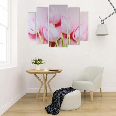 Картина модульная на подрамнике "Розовое наслаждение"  80х118 см