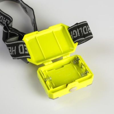 Фонарь налобный "Мастер К", 4.5 х 6.5 см, 1 режим, 3 ААА, микс