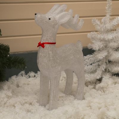 Светодиодная фигура «Оленёнок» 46 × 70 × 22 см, акрил, 100 LED, 8 режимов, 220 В, свечение белое