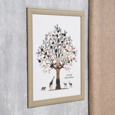 Фоторамка пластик 30х40 см "Джинса" песочная 44х34 см