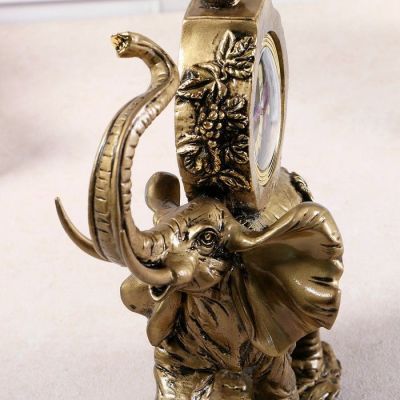 Часы настольные "Слон", цвет  бронзовый, 35х22х10 см