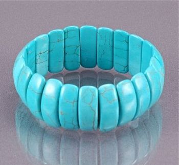 Браслет прес.Бирюза "Лилу" арт. бПБР-3(22-7)-17-3