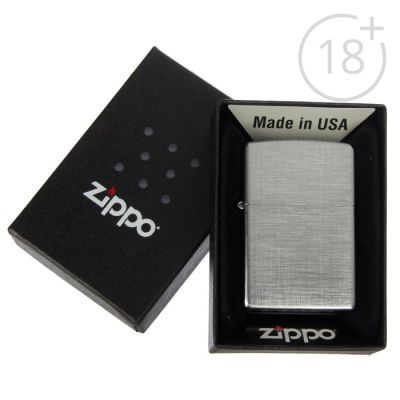 Зажигалка ZIPPO 28181 Classic с покрытием Brushed Chrome