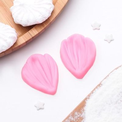 Молд силиконовый «Лепесток тюльпана», 2 части, 4,5×3 см, цвет МИКС