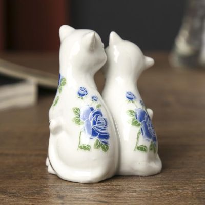 Сувенир "2 киски неженки" 7,5х6 см