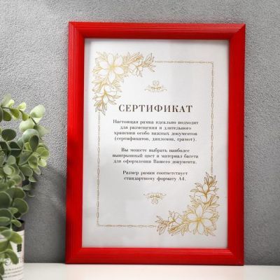 Фоторамка дерево Elegant 21х30 см Bristol красный
