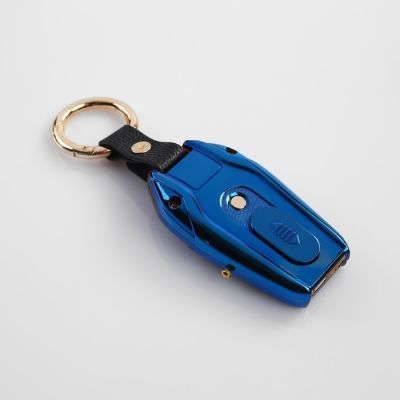 Зажигалка электронная с часами, компасом и фонарём,USB. спираль 7.5х2.5х2 см микс