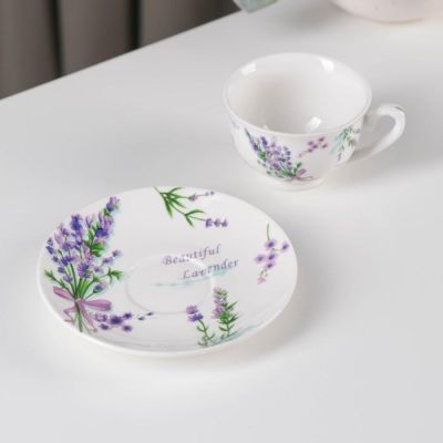 Кофейная пара Доляна «Лаванда», 80 мл