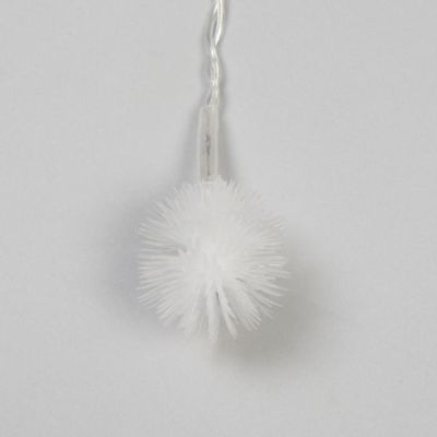 Гирлянда «Бахрома» 3 × 0.5 м с насадками «Ёжики», IP20, прозрачная нить, 80 LED, свечение мульти (RG/RB), мигание, 220 В