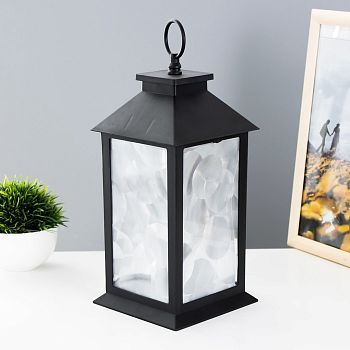 Ночник 48130 LED батарейки 3хААА черный 14х14х34 см