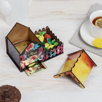 Чайный домик "Цветы", 10,5х12 см