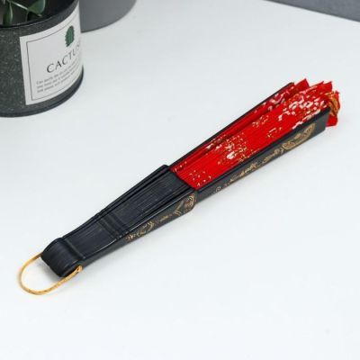 Веер h= 23 см "Цветочный медальон" МИКС