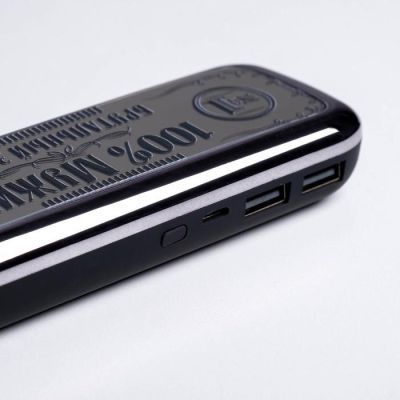 Набор ежедневник и внешний аккумулятор «100% мужик», 4500 mAh