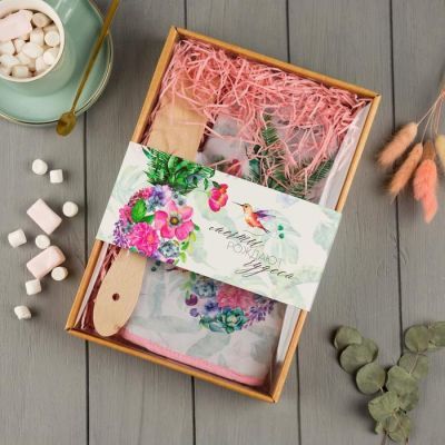 Кухонный набор «Мечтай»,варежка-прихватка 20х28см, лопатка деревянная