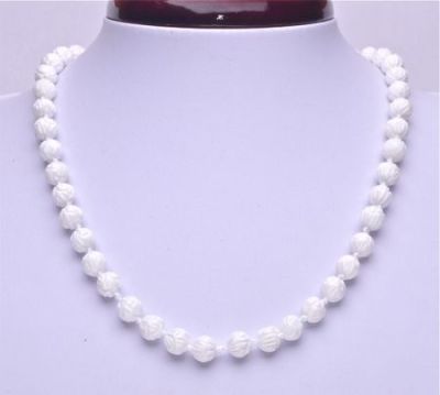 Бусы Коралл "Белая Роза" арт. П1660