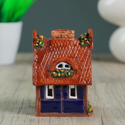 Аромалампа Домик «Конёк», 11 см, ручная работа, микс