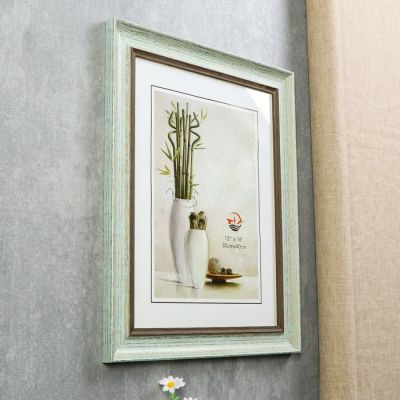 Фоторамка пластик 30х40 "Марселье" светло-голубая 47х37х2 см