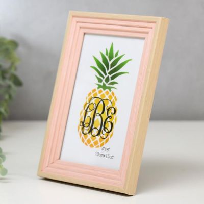 Фоторамка пластик 10х15 см "Лестница, розовая джинса" 19х14 см