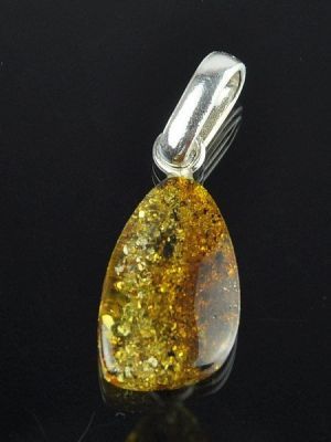 Кулон Янтарь "Золотой дождь" арт.ЯК-523