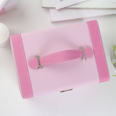 Шкатулка кожзам для украшений "Розовые цветы на розовом" 13,5х23х16,5 см