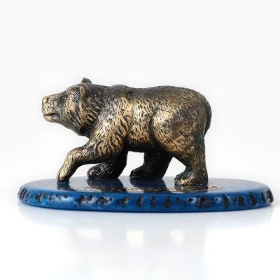 Фигурка сувенирная «Медведь. Новосибирск», металл (5,5 х 7,5 см)