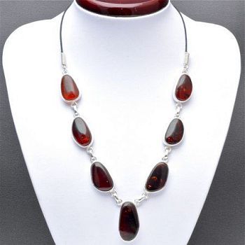 Колье Янтарь "Балтийская осень" арт. ЯК-1458