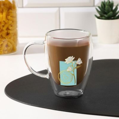 Кружка с двойными стенками "Мир наполнен любовью", 300 мл