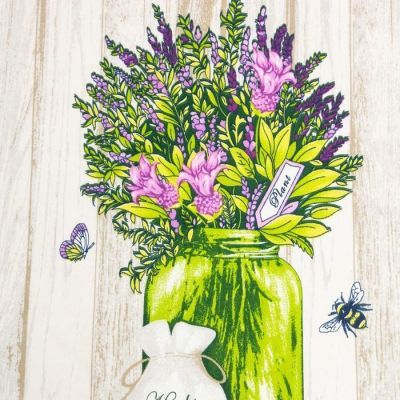 Набор полотенец в пакете "Лаванда " 45х60 см, 160 гр/м, хлопок 100%, вафля, 3 шт